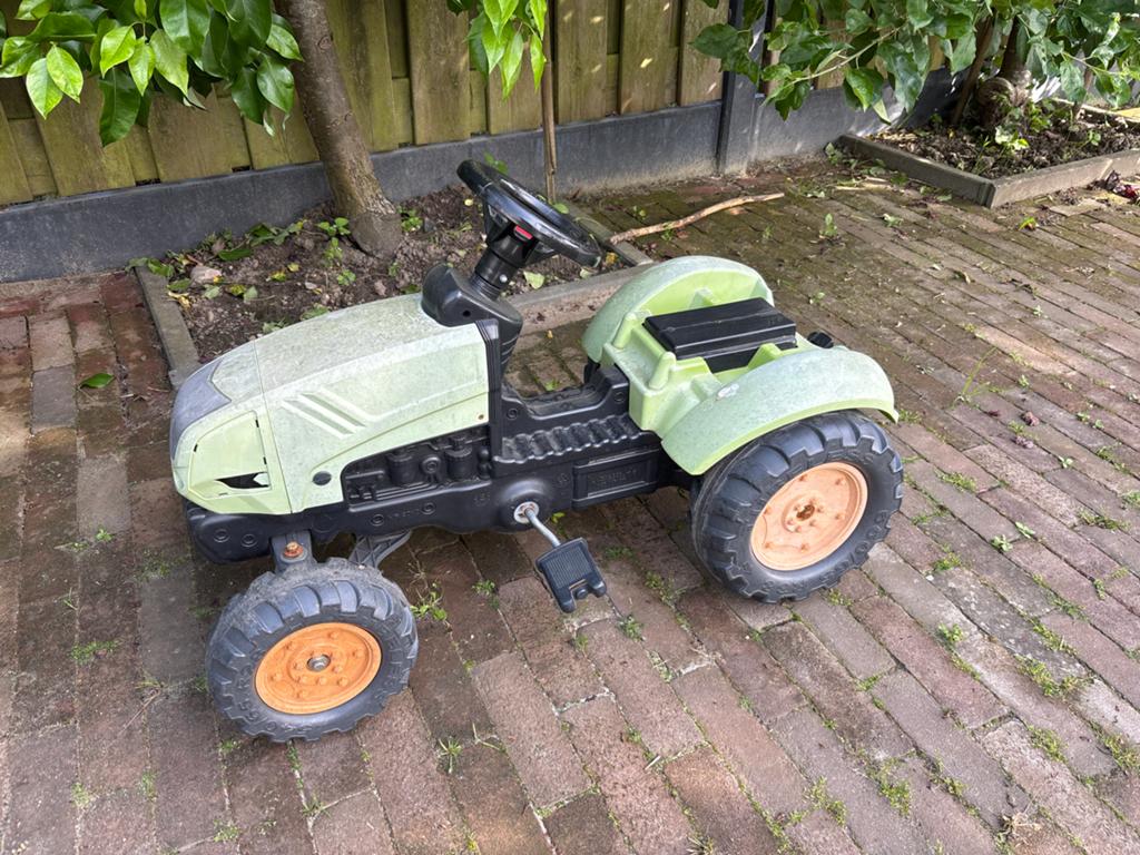 Groene traptractor, Ophalen, Gebruikt, Trapvoertuig
