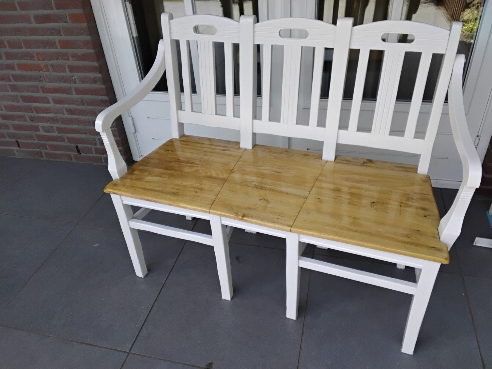 tuin/balkon bankje, Ophalen, Hout