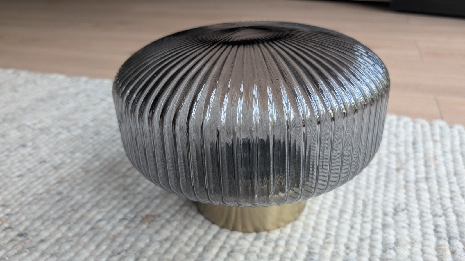 IKEA Solklint Plafondlamp - Modern en Stijlvol, Modern, Zo goed als nieuw, Plafondlamp, Glas