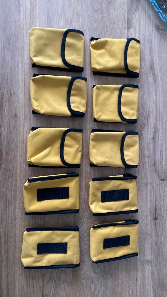 10 st. Nylon multitool gereedschapstasje met klittenband, Ophalen of Verzenden, Nieuw, Lood of Loodgordel