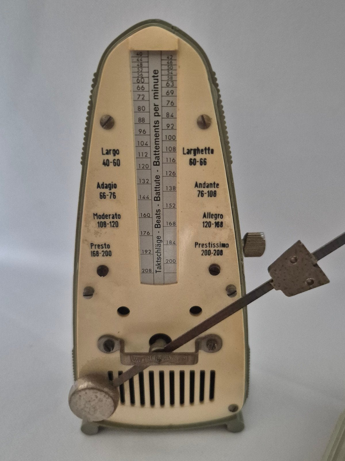 Vintage Taktell Metronoom - Mechanisch, Ophalen of Verzenden