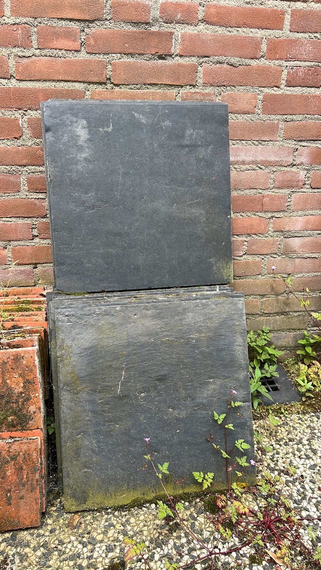 Leistenen vloertegels - Gebruikt, Tuin en Terras, Tegels en Klinkers, Ophalen, Gebruikt, Terrastegels, Natuursteen