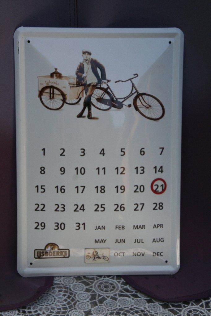IJsboerke jaarkalender, Ophalen of Verzenden, Zo goed als nieuw, Reclamebord