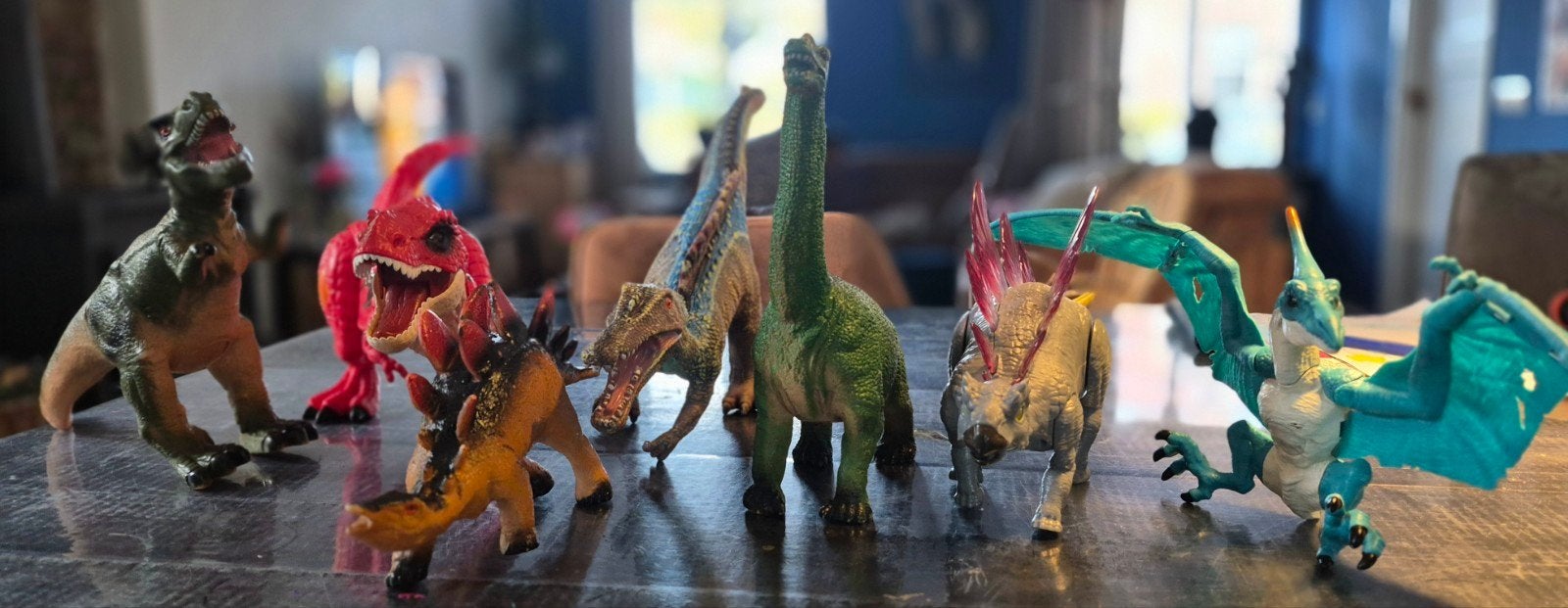 Dinosaurus speelset - diverse figuren met en zonder geluid, Ophalen, Gebruikt