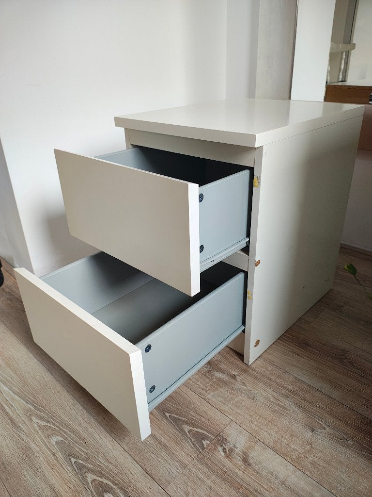 Ikea Kastje met 2 Laden, Ophalen, Minder dan 50 cm, Gebruikt, 1 of 2 laden