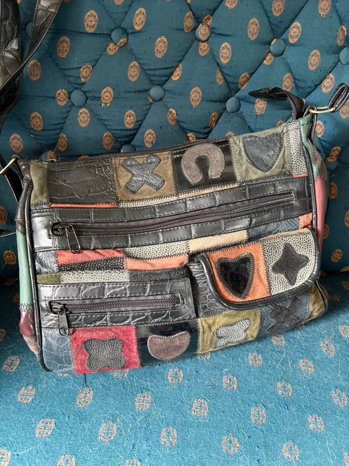 Y2k boho tas, Ophalen of Verzenden, Gebruikt, Overige kleuren, Schoudertasje
