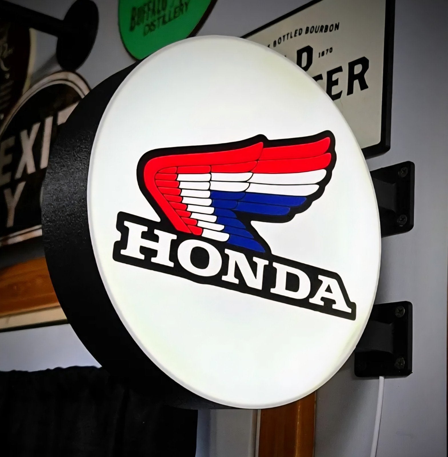 Dubbelzijdige LED Lichtbak - Honda Logo, Ophalen of Verzenden, Nieuw, Motoren