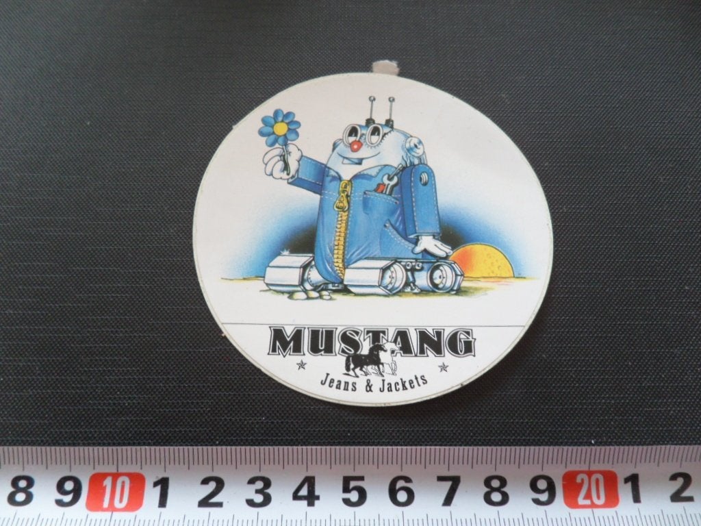 sticker 210 strip robot MUSTANG jeans & jackets, Ophalen, Zo goed als nieuw