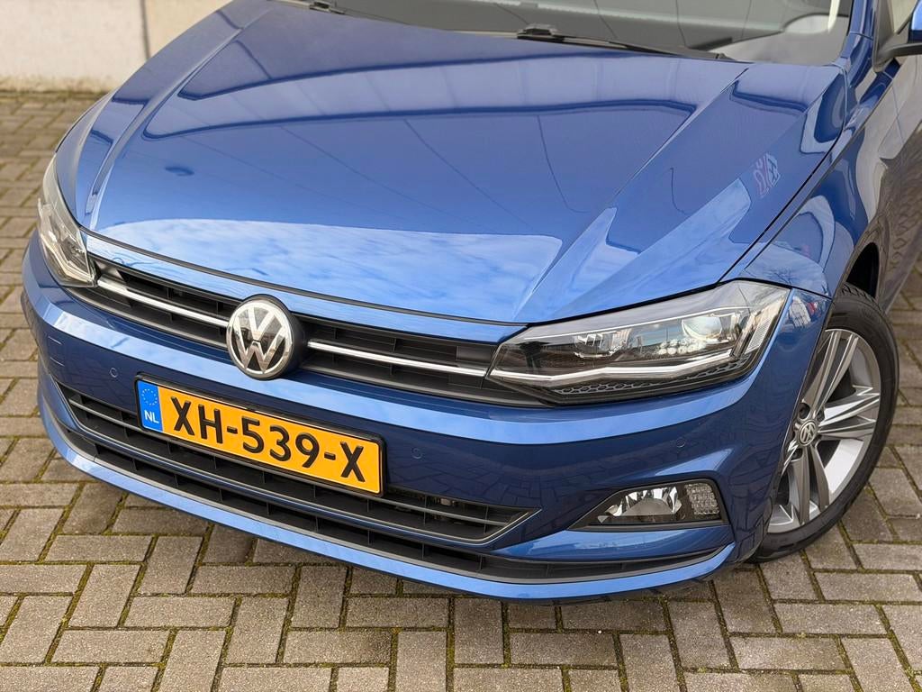 Volkswagen Polo 1.6 TDI DSG LED 16'' R-Line Camera CarPlay O, Gebruikt, Blauw, Origineel Nederlands, Bedrijf