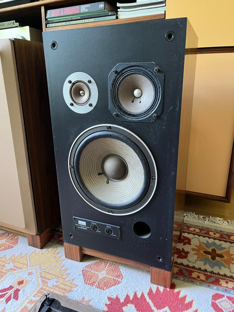 Sansui SP-X5000 3-weg vintage luidsprekers, Gebruikt, 60 tot 120 watt, Front, Rear of Stereo speakers, Ophalen