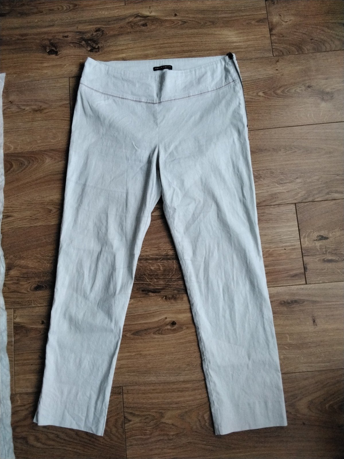 Sarah Pacini broek, maat M, lichtgrijs, Maat 38/40 (M), Sarah Pacini, Ophalen of Verzenden, Zo goed als nieuw