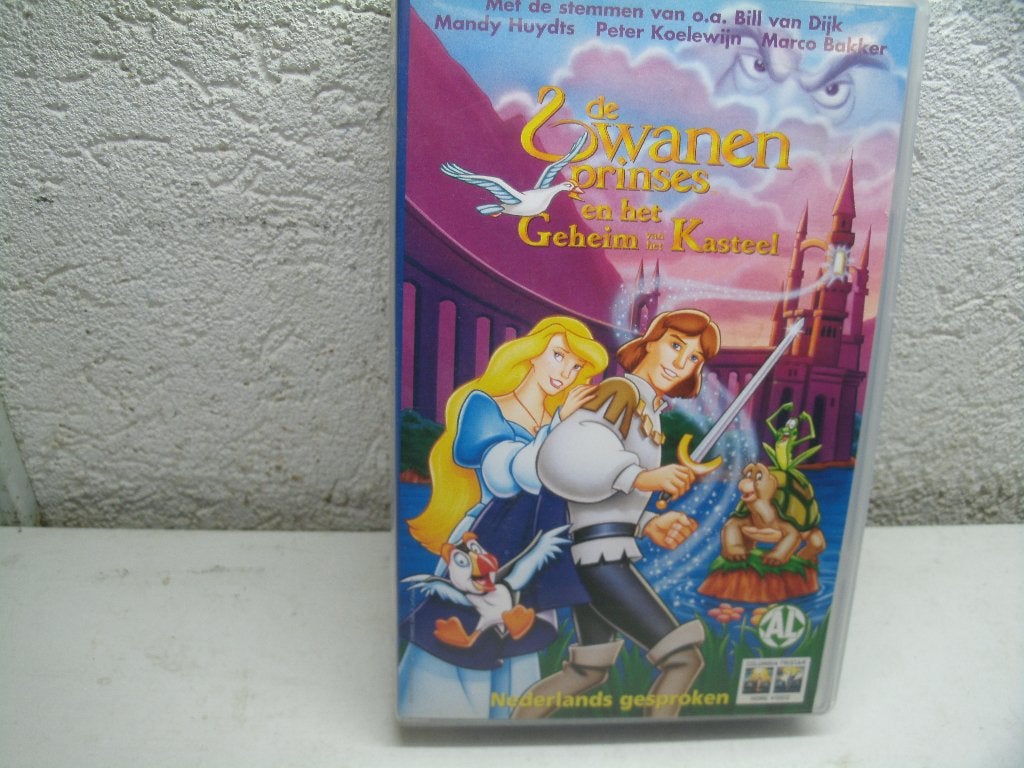 vhs 125a zwanen prinses en het geheim van het kasteel, Cd's en Dvd's, VHS | Kinderen en Jeugd, Alle leeftijden, Ophalen of Verzenden