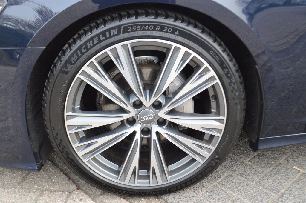 Audi A6 Avant 40 TDI Launch ed. Sport,TREKHAAK,ALL-SEASON.EX, Auto's, Audi, Gebruikt, 2000 kg, Blauw, Leder en Stof