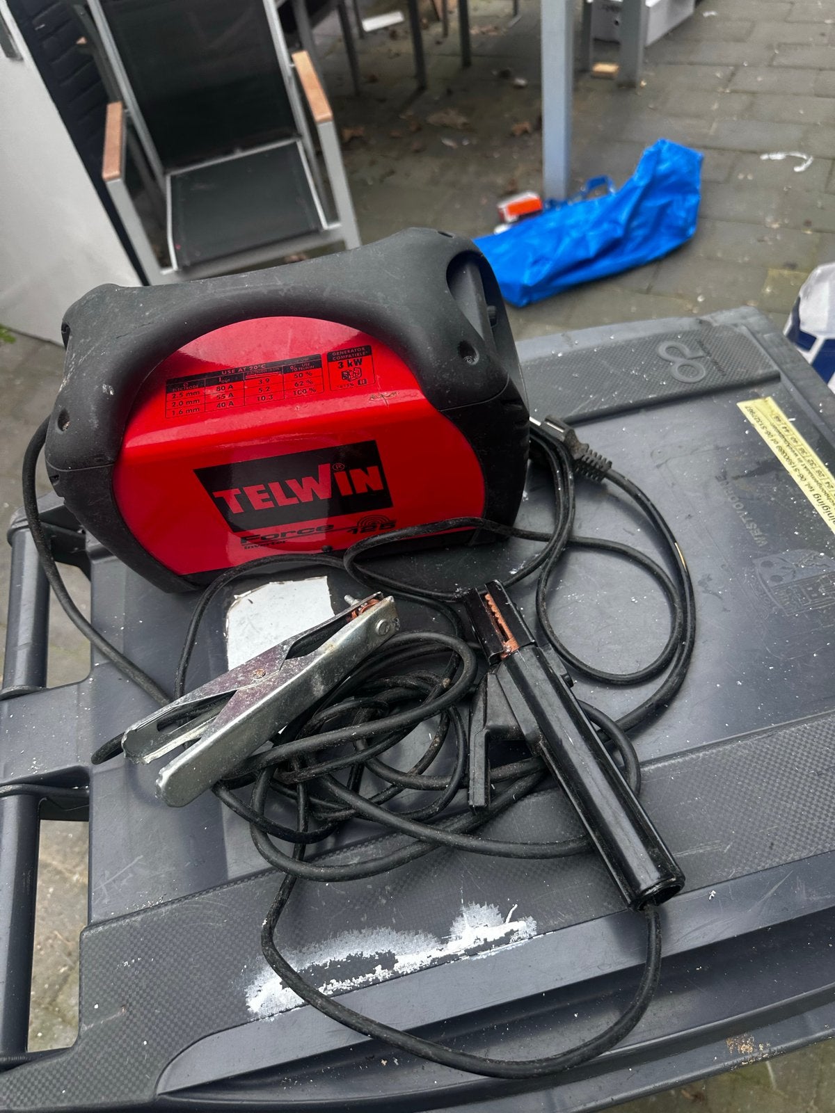 Telwin Force 125 Inverter Lasapparaat - Gebruikt, Ophalen of Verzenden, Gebruikt, Minder dan 150 ampère, Inverter