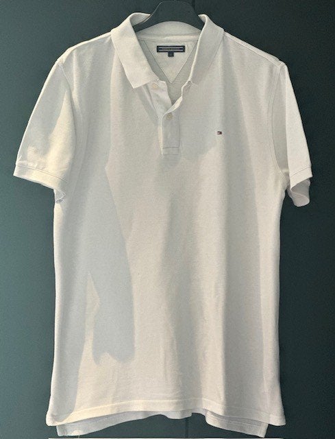 Mooie witte polo Tommy Hilfiger maat 176, Verzenden, Shirt of Longsleeve, Jongen, Tommy Hilfiger