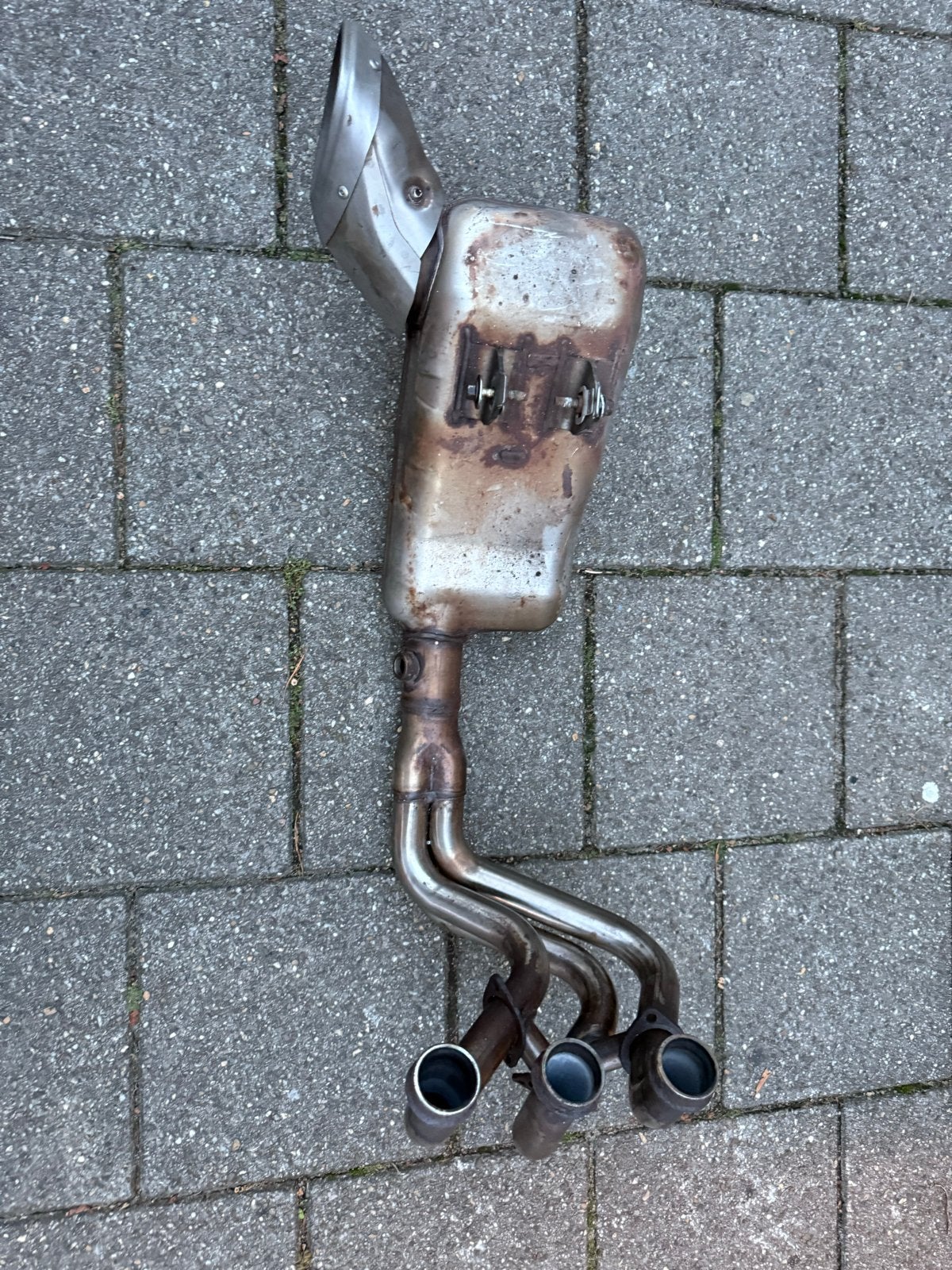 Yamaha MT-09 Tracer 9 Originele Uitlaat, Ophalen of Verzenden, Gebruikt