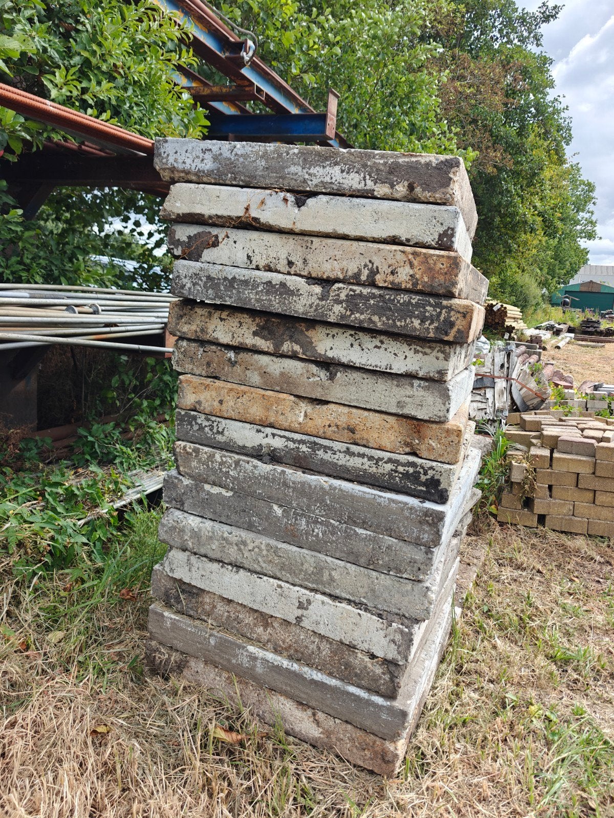 Betonplaat/ankerplaat gebruikt. 80*80 cm. dik 10 cm., Ophalen, Beton, Overige typen
