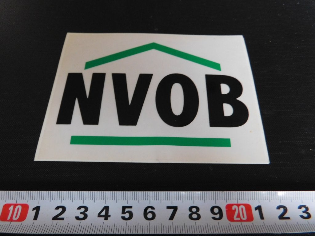 sticker Transparant  NVOB   *, Ophalen of Verzenden, Zo goed als nieuw