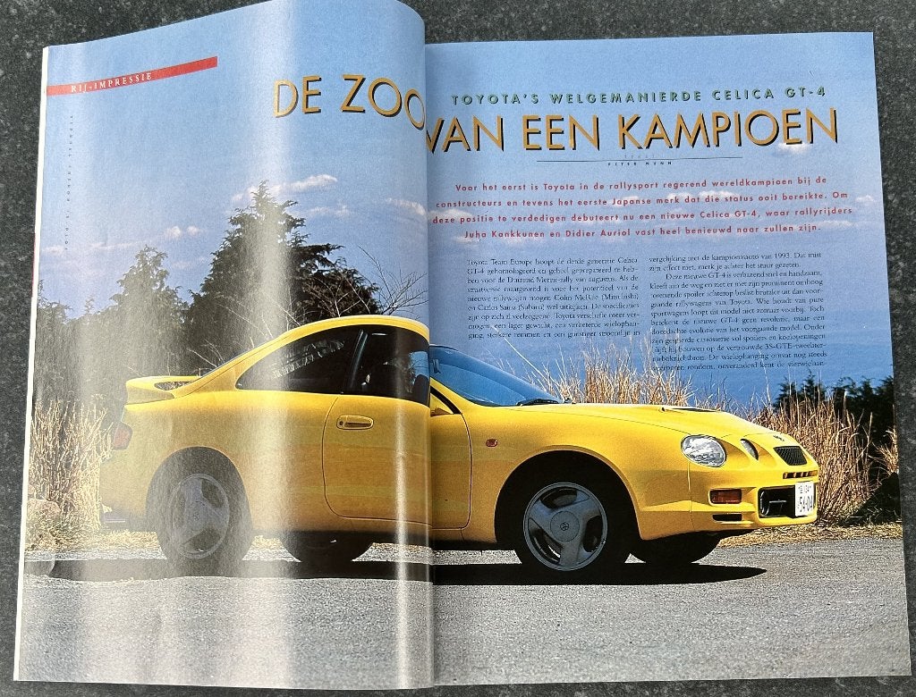 Toyota Celica GT-4 ( GT4 - T200 ) in Autoselect 1994, Ophalen of Verzenden, Gelezen, Toyota