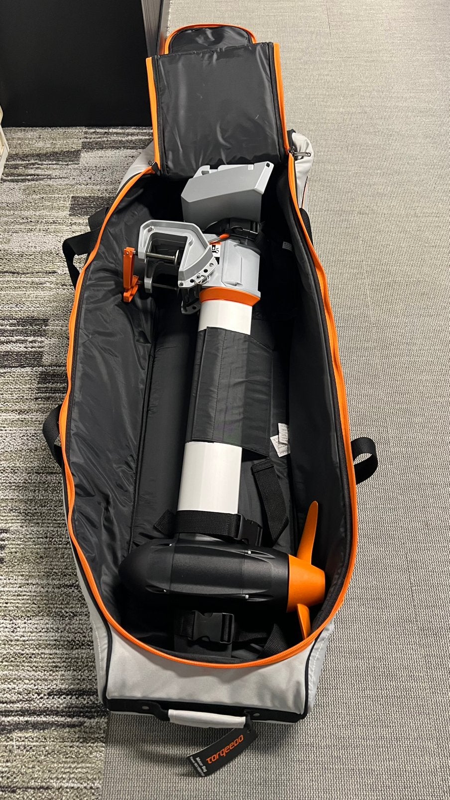 Torqeedo 1103 cs met travelbags- zgan, Ophalen, Zo goed als nieuw, Elektrisch, Minder dan 5 pk