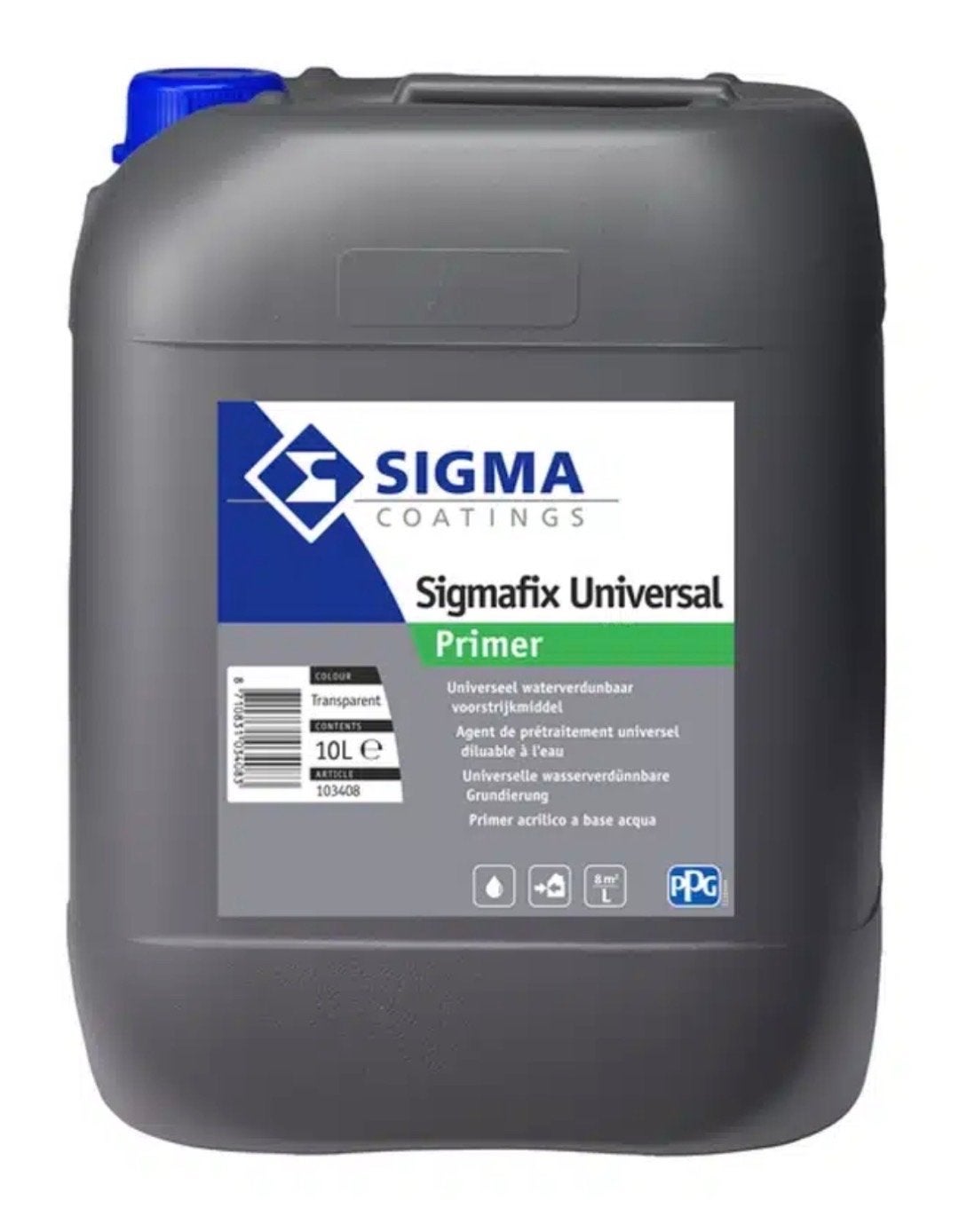 Sigmafix Universal Primer - 10L Transparant voorstrijk, Doe-het-zelf en Verbouw, Ophalen, Overige kleuren, Nieuw, Verf