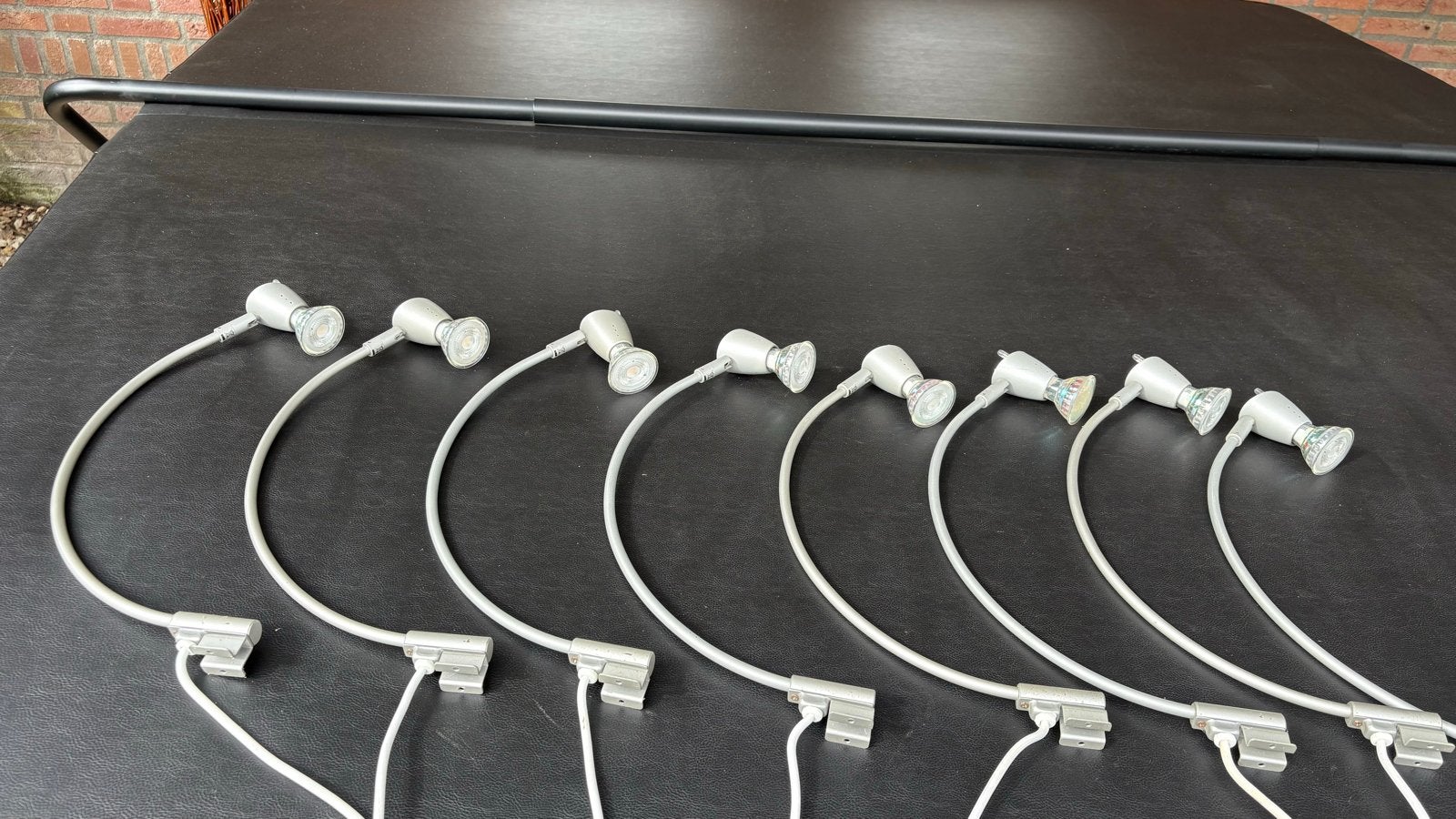 Set van 8 spotjes kast verlichting met GU10 fitting, Overige merken, Gebruikt, Grijs, GU10