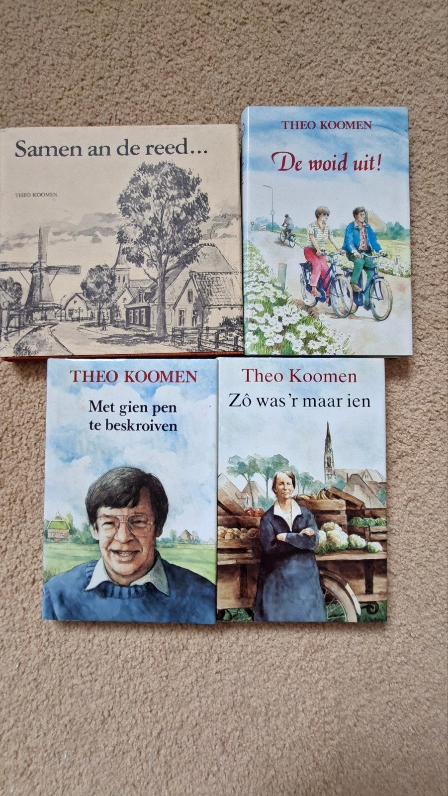 4 boeken Theo Koomen., Boeken, Ophalen, Zo goed als nieuw