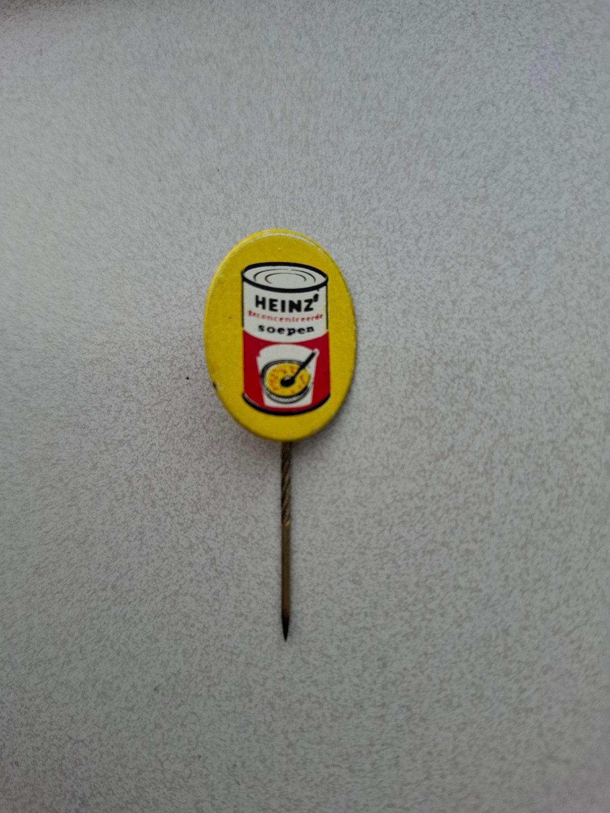 Vintage speldje pin prikker steekspeld Heinz, Ophalen of Verzenden