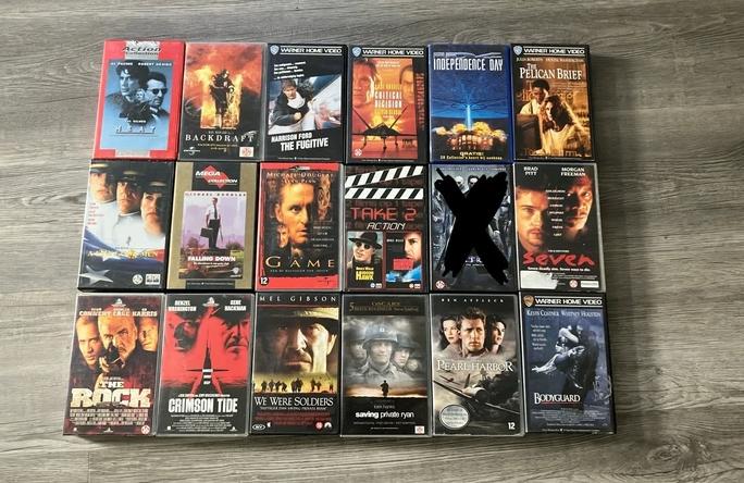 VHS Partij Action Thriller Videobanden, Vanaf 16 jaar, Ophalen of Verzenden, Gebruikt, Actie en Avontuur