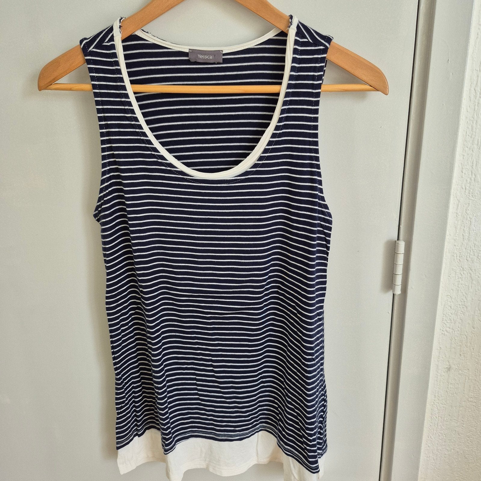 YESSICA Blauw/wit gestreept topje, maat S, Kleding | Dames, Blauw, Ophalen of Verzenden, Zo goed als nieuw, YESSICA