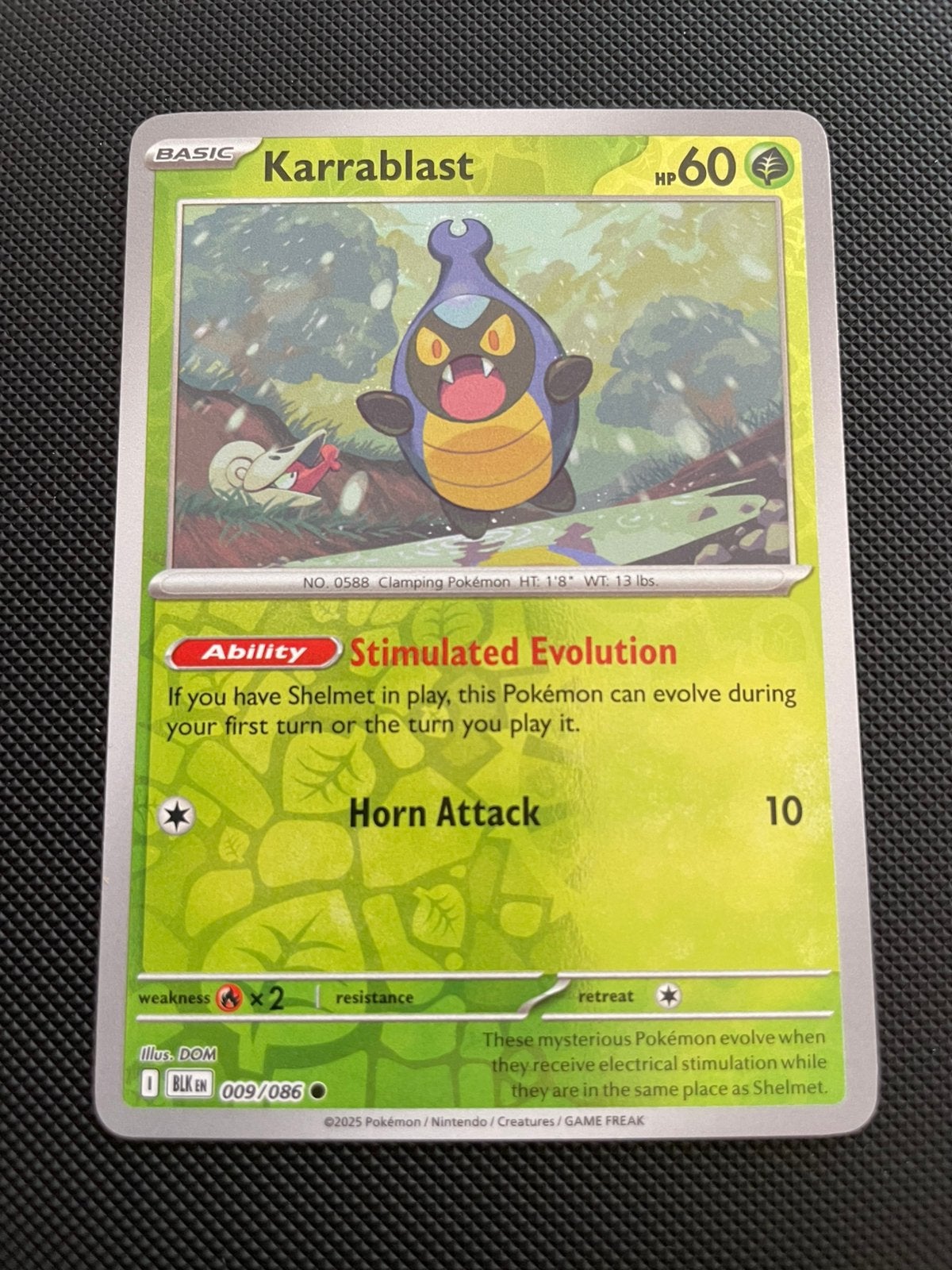Karrablast 009/086 Reverse Holo Black Bolt Packfresh, Verzenden, Zo goed als nieuw