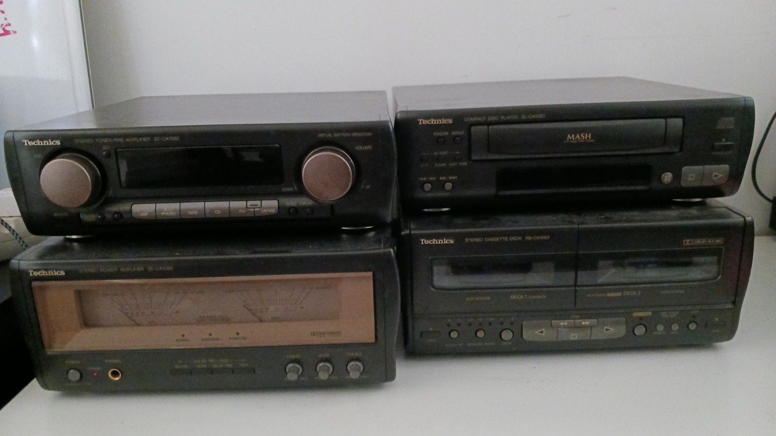 Technics Stereo Set met CD-speler, Cassettedeck en Speakers, Ophalen, Zo goed als nieuw, Tuner of Radio, Overige merken