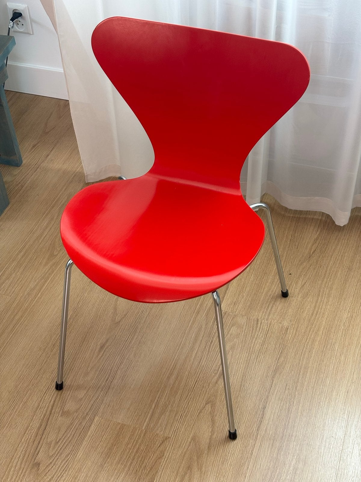 Original Fritz Hansen Series 7 – Arne Jacobsen – 1987, Gebruikt, Ophalen of Verzenden, Eén, Rood