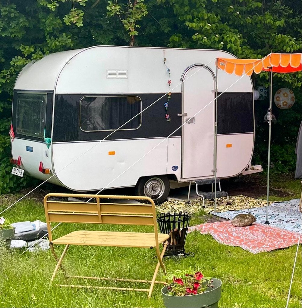 Te koop vintage caravan IMV Adria 305, Caravans en Kamperen, Vast bed, Tot en met 2, Particulier, Adria