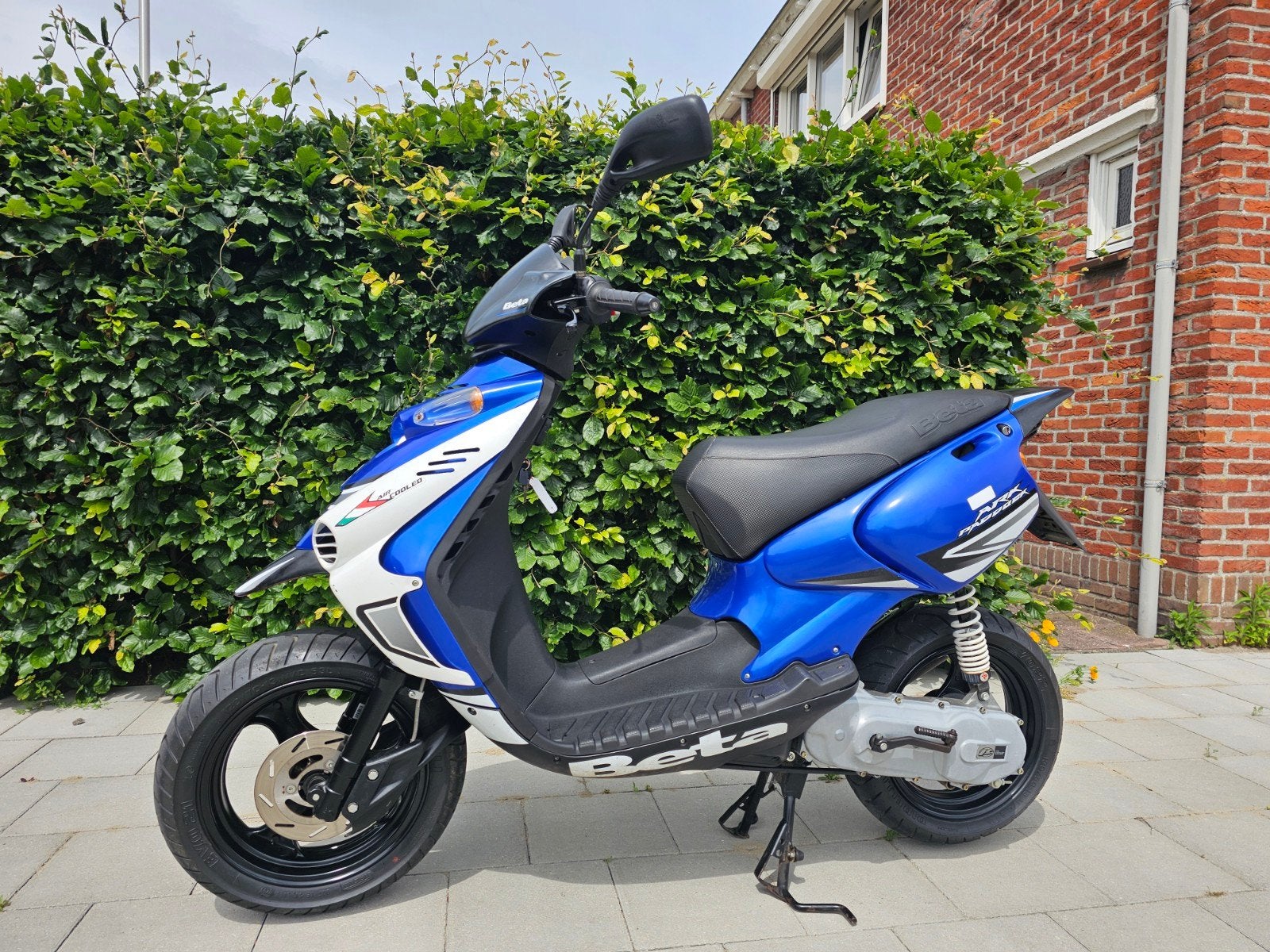 Fraaie blauwe Beta Ark 50 Paddock AC bj 2012 zeer weinig km, Tweetakt, Overige modellen, Maximaal 45 km/u, Ophalen of Verzenden