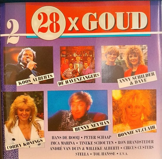 28x Goud (2CD), Ophalen of Verzenden, Zo goed als nieuw, Levenslied of Smartlap