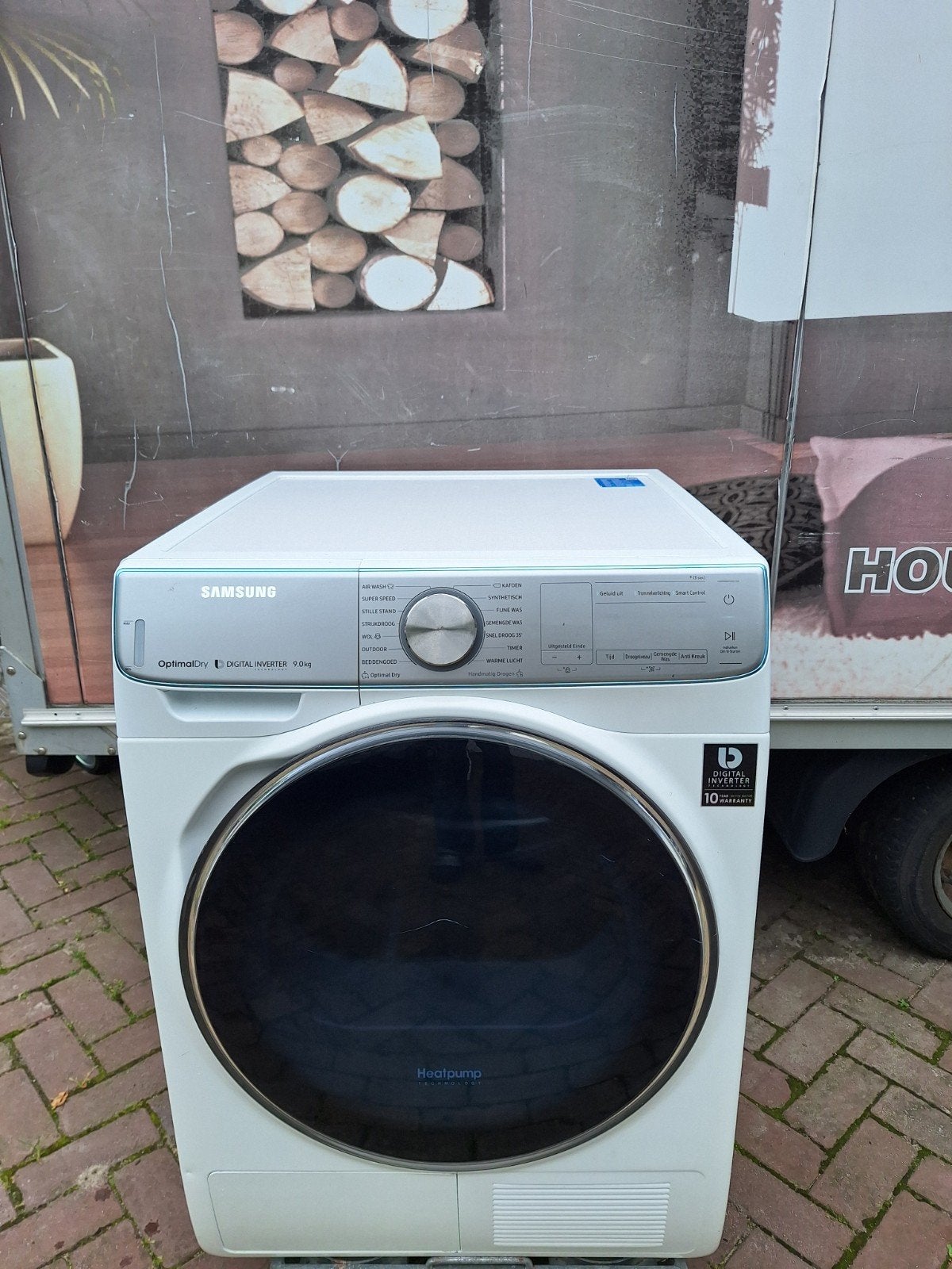 Samsung DV90N8289AW warmtepompdroger droger 9kg, Witgoed en Apparatuur, Wasdrogers, Condens, 85 tot 90 cm, Ophalen