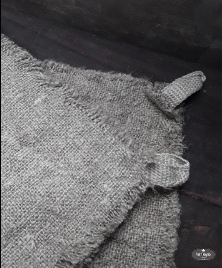 Shabby doek pannenlap set linnen lap stoer sober landelijk, Pannenlap of onderzetter, Overige kleuren, Verzenden, Nieuw