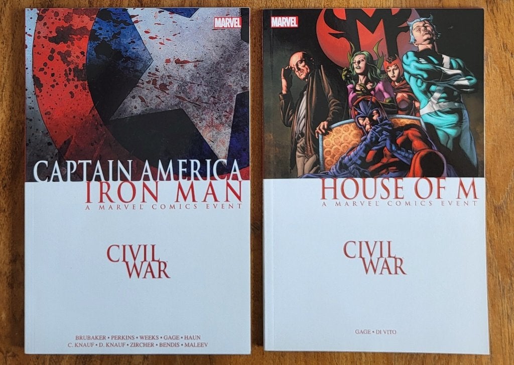 Civil War - Captain America-Iron Man - House of M - Comic, Boeken, Strips | Comics, Eén comic, Ophalen of Verzenden, Zo goed als nieuw