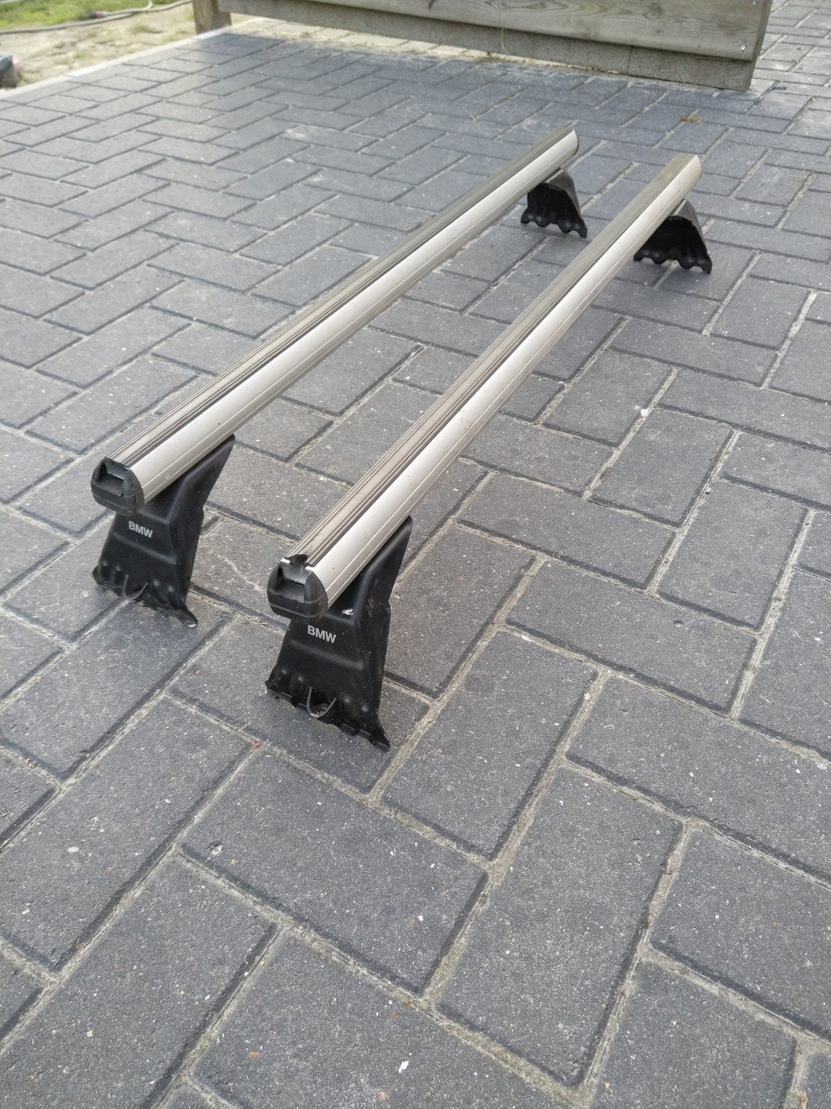 Originele BMW dakdragers E39 / E46 (sedan), Ophalen, Gebruikt