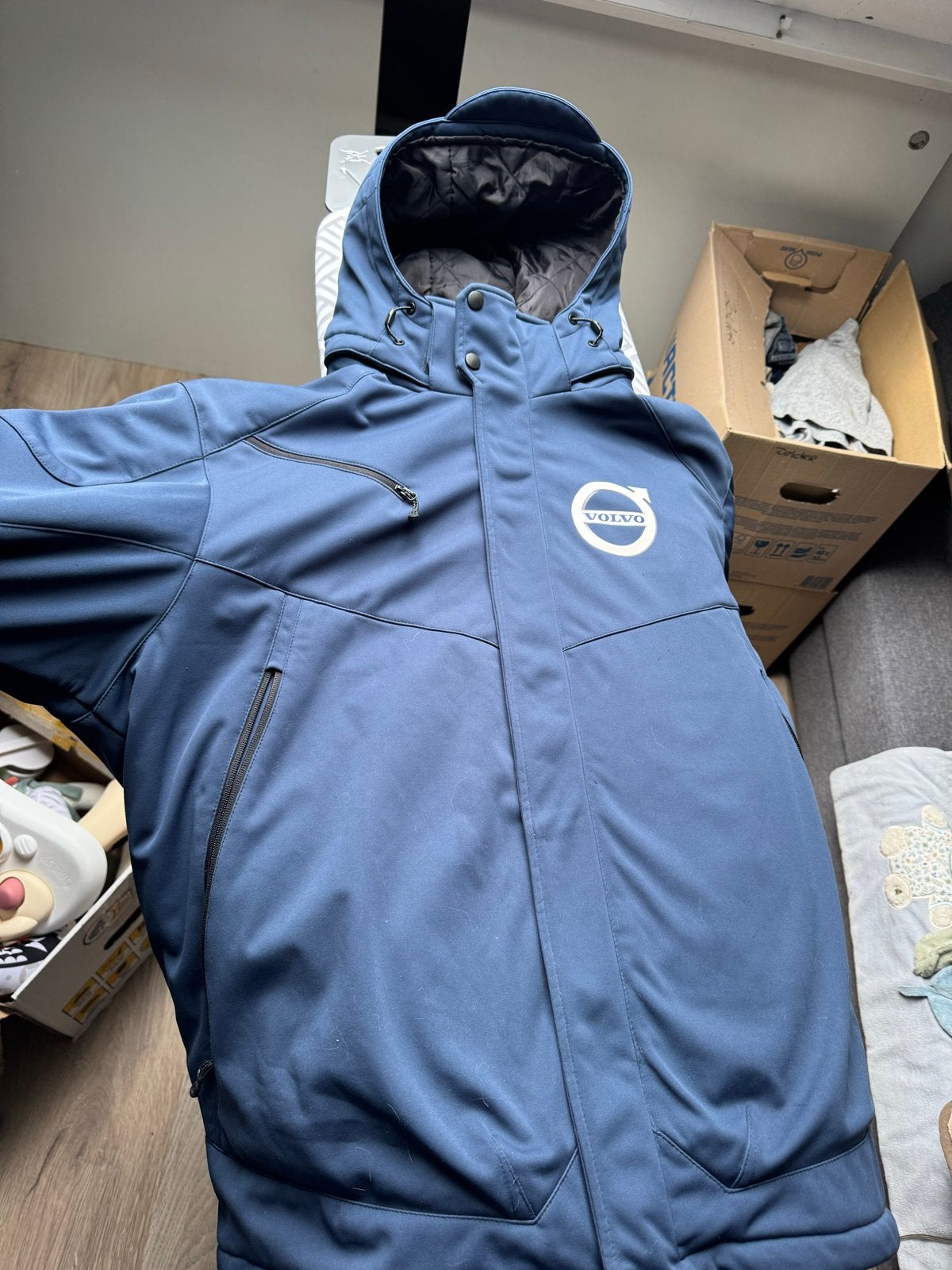 Volvo Truck Center Jas - Maat 3XL, Ophalen of Verzenden, Gedragen, Overige maten, Blauw