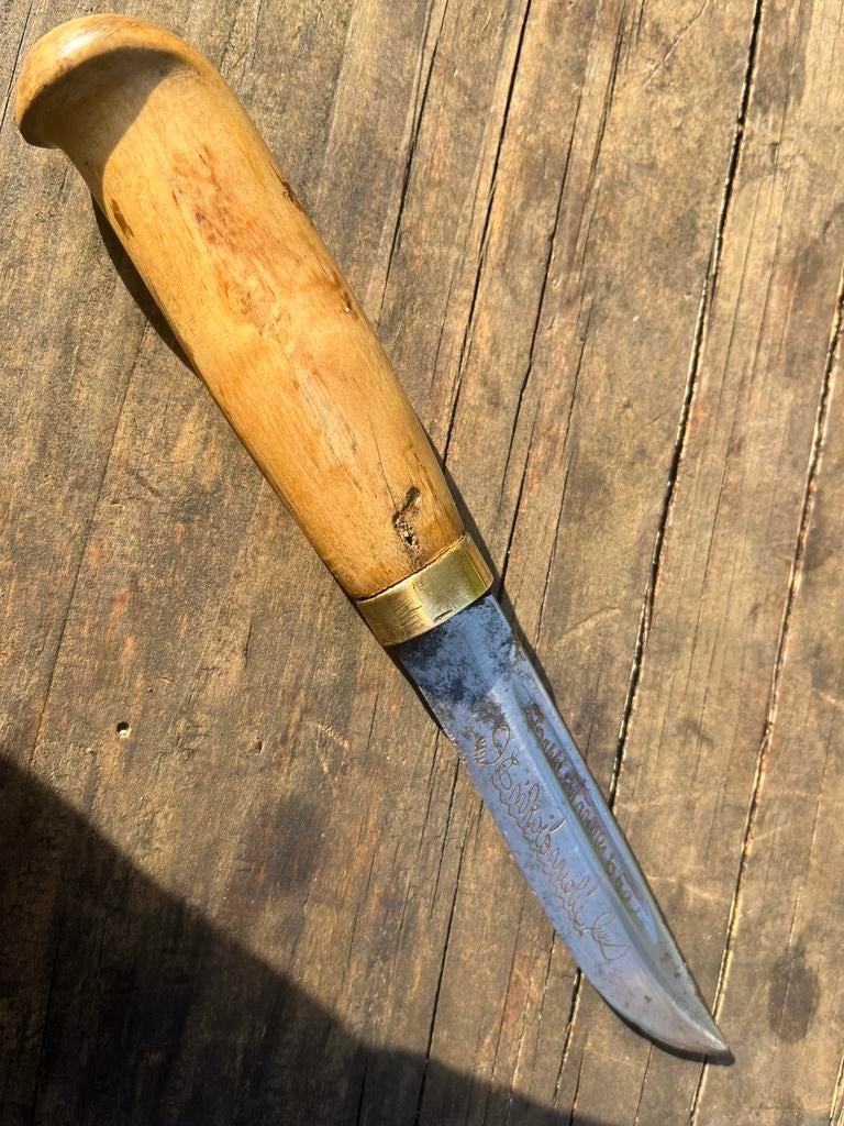 Puukko mes/dolk, Caravans en Kamperen, Ophalen of Verzenden, Zo goed als nieuw