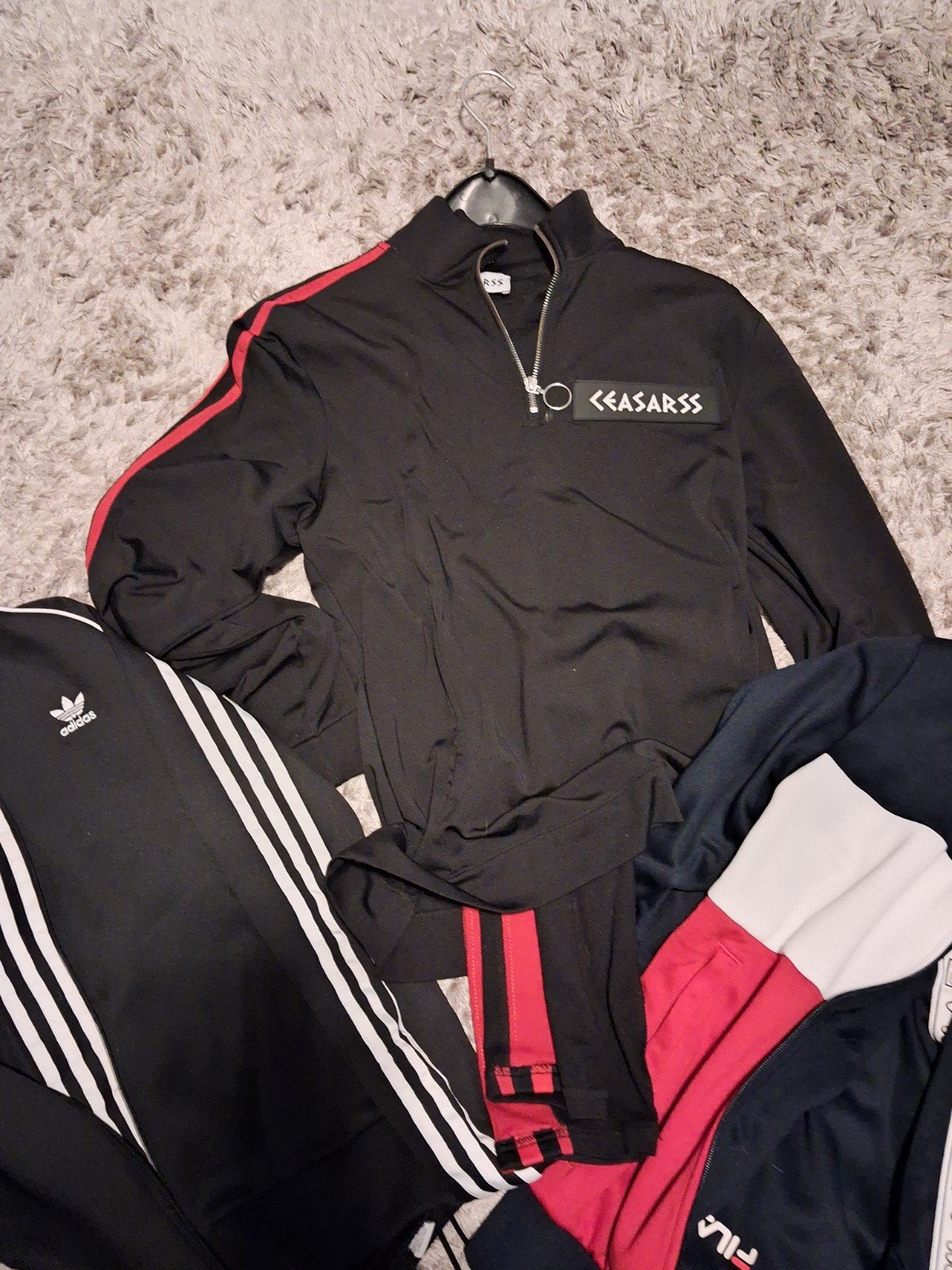 3 trainingspakken: Caesar, Fila en Adidas (jasje), Kleding | Heren, Ophalen of Verzenden, Gedragen, Algemeen, Caesar, Fila, Adidas