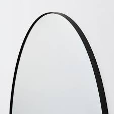 Ikea Lindbyn spiegell met zwarte rand Nieuw in doos, Ophalen, Nieuw, Rond, 50 tot 75 cm