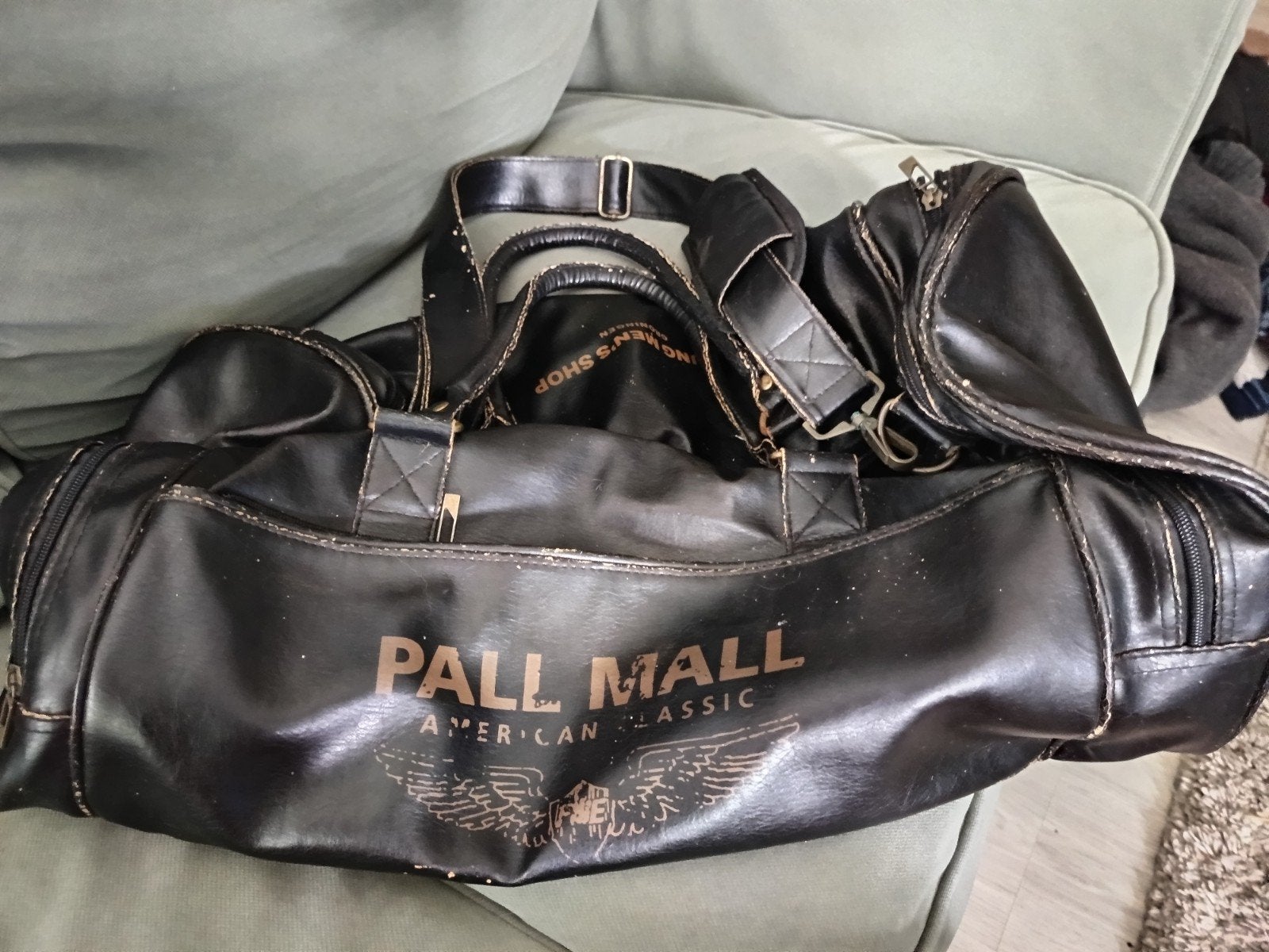 Vintage leren pall mall sport/weekend-tas., Ophalen, Gebruikt