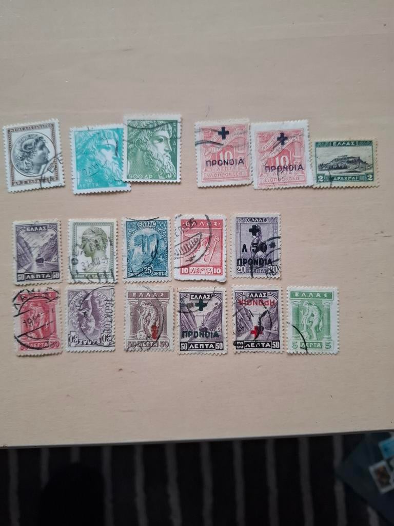 Zeer oude Griekse postzegels., Postzegels en Munten, Postzegels | Volle albums en Verzamelingen, Ophalen of Verzenden, Buitenland