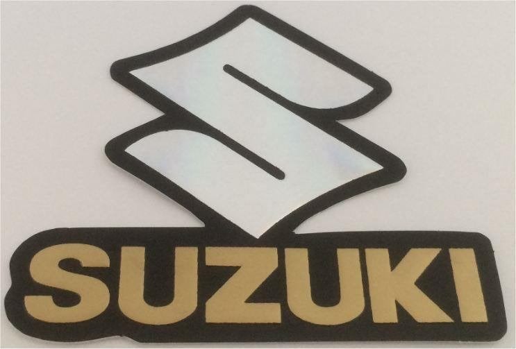 Suzuki metallic sticker #9, Motoren, Accessoires | Stickers, Verzenden
