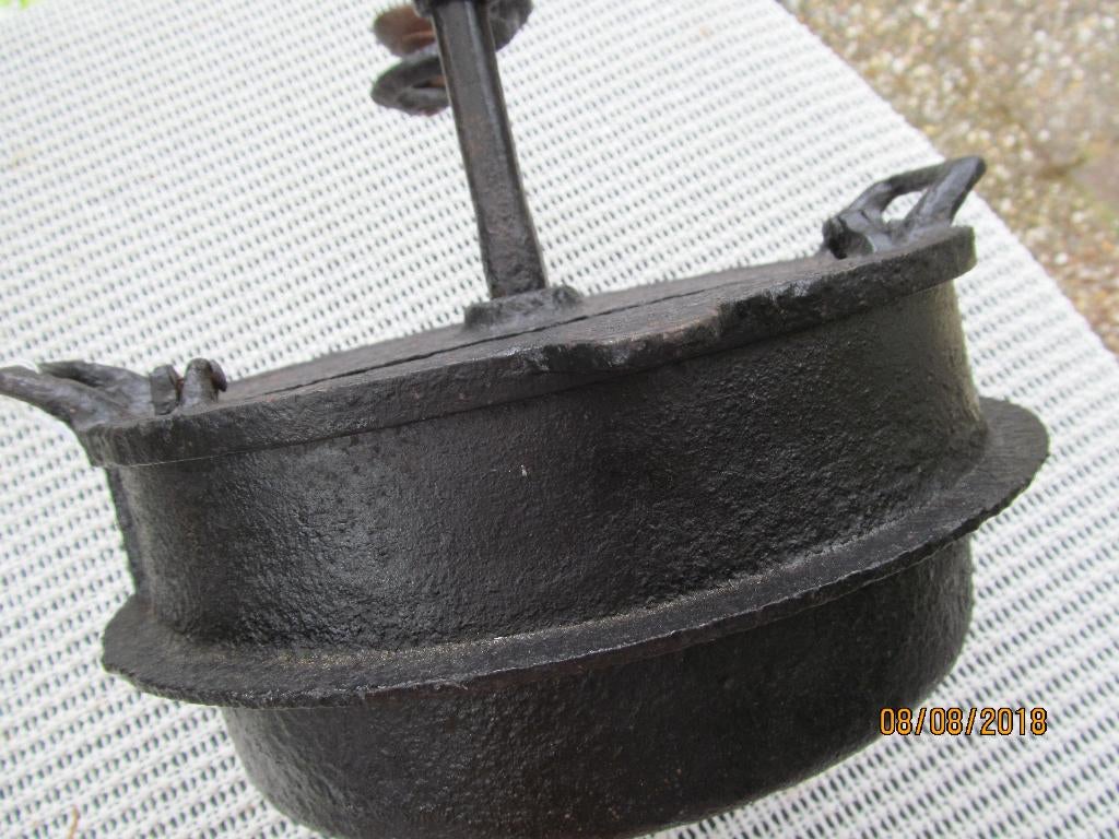 Antieke gietijzeren Koffiebrander, Ophalen of Verzenden