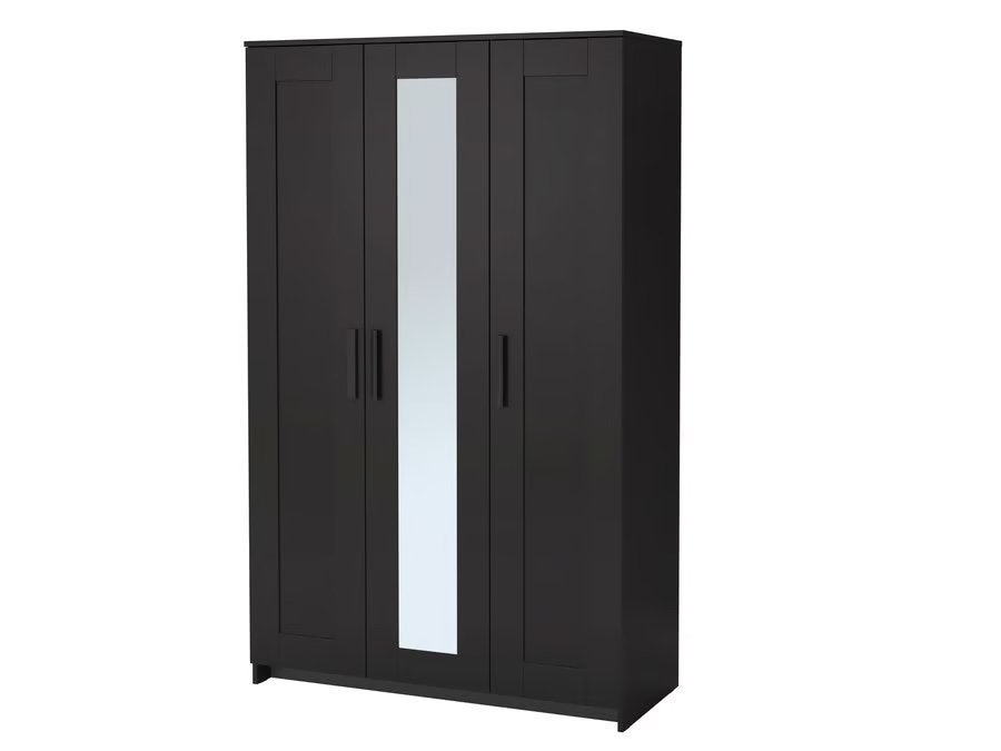 Brimnes ikea kledingkast zwart, Ophalen, Gebruikt, 100 tot 150 cm, 150 tot 200 cm