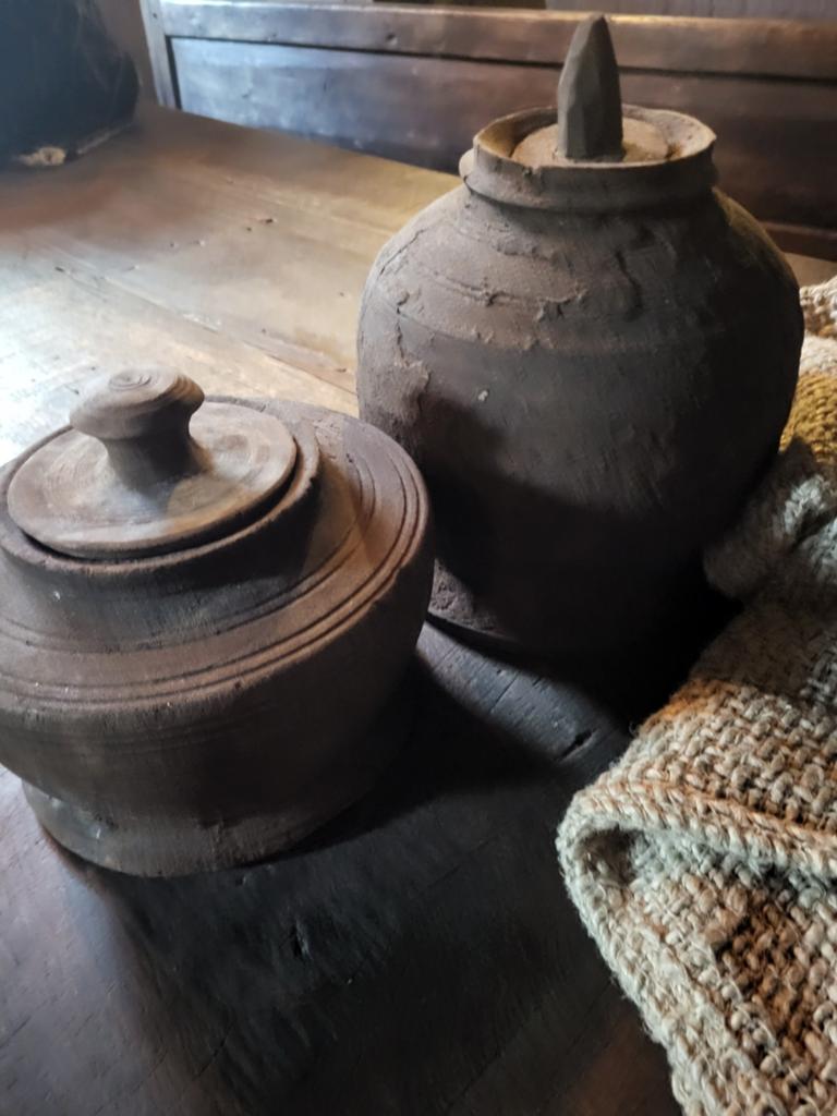Houten potjes, Ophalen of Verzenden